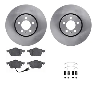 R1 Concepts WFWH1-74053 E- Line Series Brake Rotor W/ Ceramic Brake Pads & Hdw